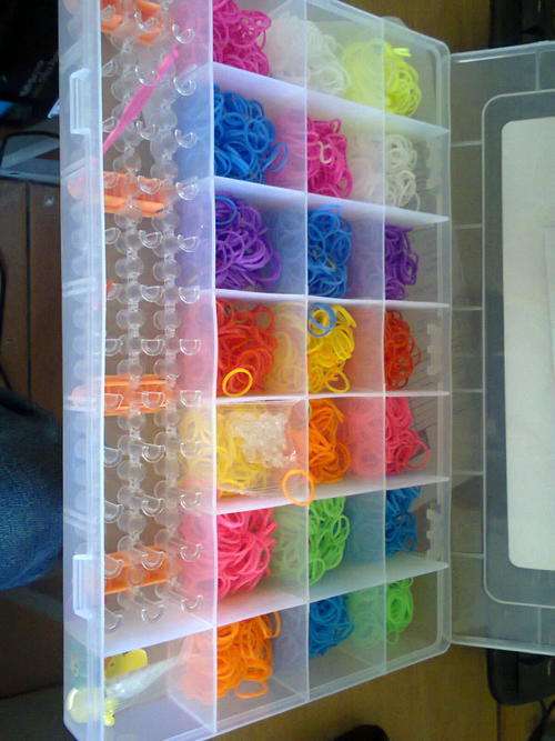 Colorful Loom Bands Kit & Case 5000pcs